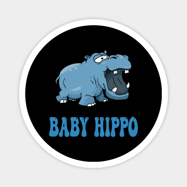 BABY HIPPO Magnet by KhalidArt